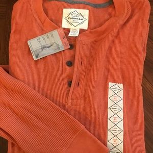 Henley St John's Bay Orange Full Sleeves XL